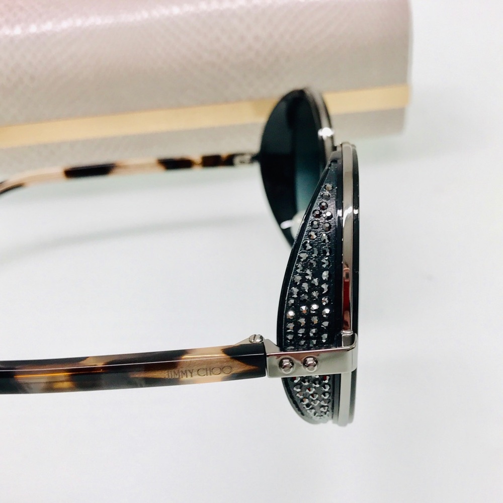 NWT Jimmy Choo Andie 807/9O Black Sunglasses - Picture 3 of 8
